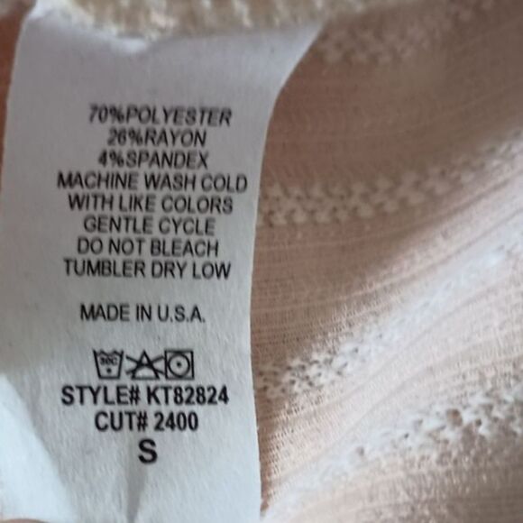 Blue Buttercup Oversized Chenille Top S Relaxed Coquette Romantic Balloon Sleeve - Picture 10 of 16